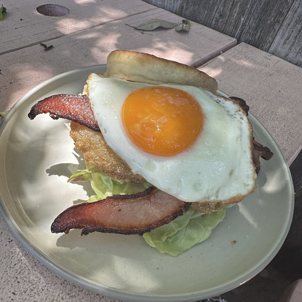 FRIED GREEN BLTomato SANDO $14 FRIED GREEN BLTomato SANDO $14