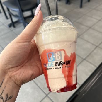 Blue Burro - Strawberry Horchata Shake 10/10 - Mexican Near Me - Riverside, California Blue Burro - Strawberry Horchata Shake 10/10 - Mexican Near Me - Riverside, California