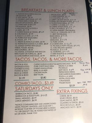 Menu photo 4 Pica Taco Mc Queeney, TX