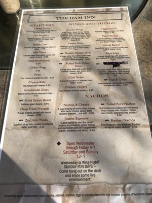 Menu photo 3 The Dam Inn Wilcox, PA