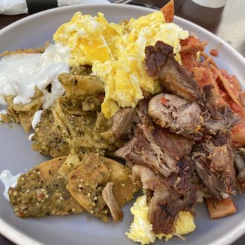 Our Nest - Chillaquilles w carnitas - Breakfast & Brunch Near Me - Fullerton, California Our Nest - Chillaquilles w carnitas - Breakfast & Brunch Near Me - Fullerton, California