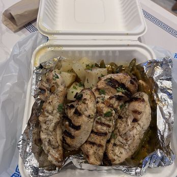 Athenian Grill - Special cooked chicken in olive oil, lemon juice, salt and pepper; with a side of lemon potatoes and green beans! - Greek Near Me - Lexington, Kentucky Athenian Grill - Special cooked chicken in olive oil, lemon juice, salt and pepper; with a side of lemon potatoes and green beans! - Greek Near Me - Lexington, Kentucky