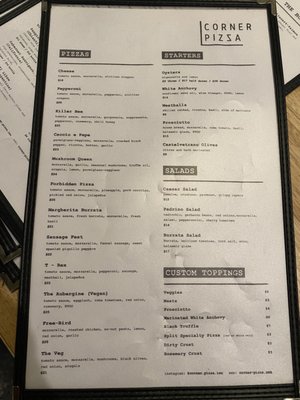 Menu photo 2 Corner Pizza Encinitas, CA