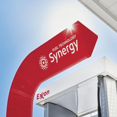 Exxon Gas Station by null