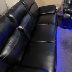 A Plus Furniture & Mattresses - Coach blue light