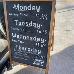 Weekly specials
