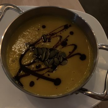 Plum Southern Kitchen & Bar - Miss Roberson's Squash Soup - American Near Me - Durham, North Carolina Plum Southern Kitchen & Bar - Miss Roberson's Squash Soup - American Near Me - Durham, North Carolina