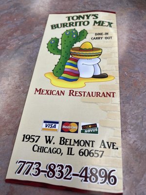 Tony’s Burrito Méx by null