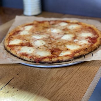 Blaze Pizza - The plain cheese pizza option but I added fresh mozzarella - Pizza Near Me - Daytona Beach, Florida Blaze Pizza - The plain cheese pizza option but I added fresh mozzarella - Pizza Near Me - Daytona Beach, Florida