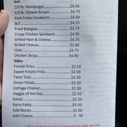 The Jane Store - Menu pg 2