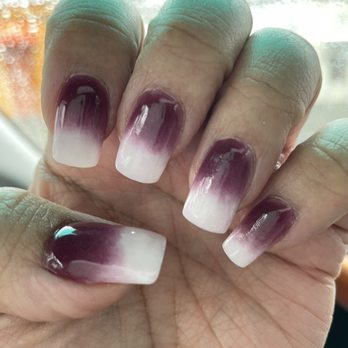 Diamond Nail and Spa - Purple hombre nails - Nail Salons Near Me - Bergenfield, New Jersey