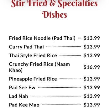 Bann Thai - Stir Fry - Thai Near Me - Ewa Beach, Hawaii