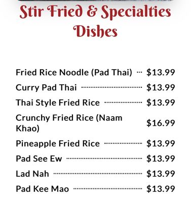 Menu photo 5 Bann Thai Ewa Beach, HI