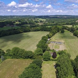 Hidden Spring Vineyard - Aerial photo of the vineyard