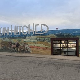 Exterior outside entrance of Unhitched Brewing - Louisville, Ohio Exterior outside entrance of Unhitched Brewing - Louisville, Ohio