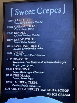 Menu photo 5 Olala Crepes San Diego, CA Menu photo 5 Olala Crepes San Diego, CA
