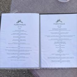 Forsthaus am See - Main menu