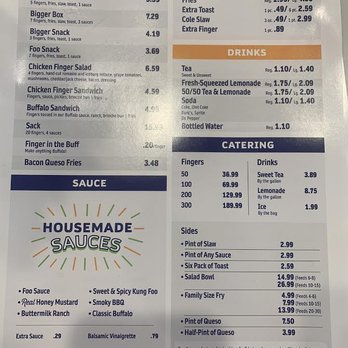 Foosackly’s - The Menu - Chicken Shop Near Me - Auburn, Alabama Foosackly’s - The Menu - Chicken Shop Near Me - Auburn, Alabama