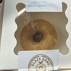 Smoked Maple Donut in box.