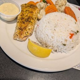 Atlantic Salmon with rice & vegetables Atlantic Salmon with rice & vegetables