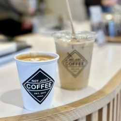 Not Just Coffee - Providence - Cappuccino, iced vanilla latte