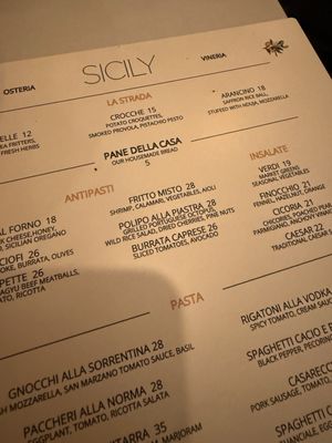 Menu photo 2 Sicily Osteria New York, NY Menu photo 2 Sicily Osteria New York, NY