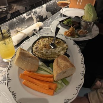 Loch Bar - Philly - Crab and artichoke dip and skirt steak lettuce wraps - Seafood Near Me - Philadelphia, Pennsylvania