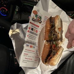 Post Road Pizza - Steak & Onion sub , No cheeze ! ever.