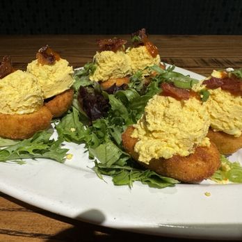 Local Goat - Deep Fried Deviled Eggs - New American Near Me - Pigeon Forge, Tennessee