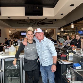 Broken Yolk Cafe - Owner Billy and Nikki tending the bar! - Breakfast & Brunch Near Me - Santee, California