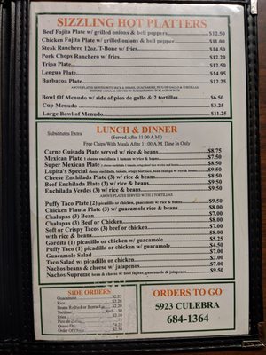 Menu photo 5 Lupita's Mexican Restaurant San Antonio, TX Menu photo 5 Lupita's Mexican Restaurant San Antonio, TX