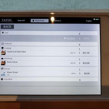 YAYOI - cool iPad ordering/status system - Japanese Near Me - Cupertino, California YAYOI - cool iPad ordering/status system - Japanese Near Me - Cupertino, California