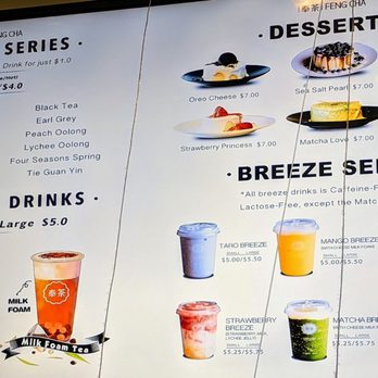 Feng Cha Teahouse - Menu - Bubble Tea Near Me - Costa Mesa, California