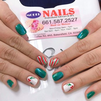 Model Nail Salon - christmas nails 2018 - Nail Salons Near Me - Bakersfield, California