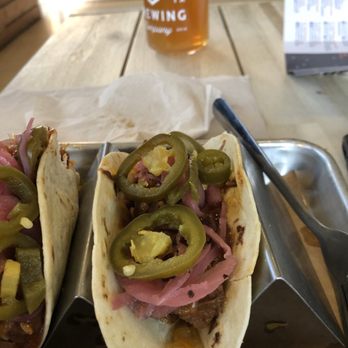 Bear King Brewing Co. - Ol' Smokey tacos - Breweries Near Me - Marble Falls, Texas