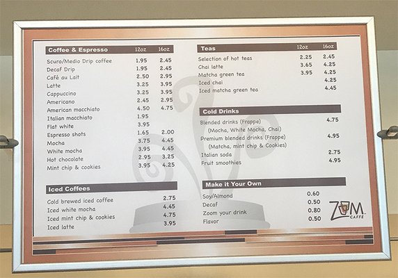 Menu photo 3 Zoom Caffe San Jose, CA Menu photo 3 Zoom Caffe San Jose, CA
