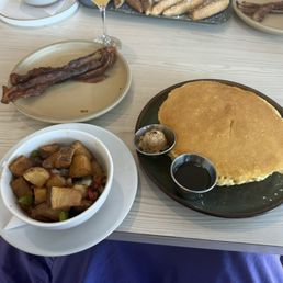 Classic pancakes with potato's and bacon Classic pancakes with potato's and bacon