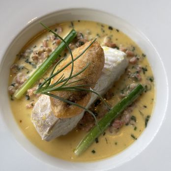 The Seafood Ristorante - Halibut with fried oyster - Seafood Near Me - St Andrews, FIF The Seafood Ristorante - Halibut with fried oyster - Seafood Near Me - St Andrews, FIF