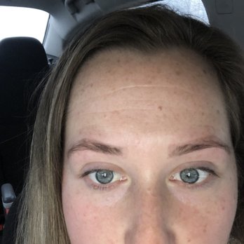 Wink Browtique - Right after visit. You can see the chunk taken off my arch(right side) and my brow shorter and further away from the other brow(left side. - Eyebrow Services Near Me - Wauwatosa, Wisconsin Wink Browtique - Right after visit. You can see the chunk taken off my arch(right side) and my brow shorter and further away from the other brow(left side. - Eyebrow Services Near Me - Wauwatosa, Wisconsin