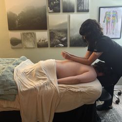 Massage By Stephanie - Jodi and her elbows at work