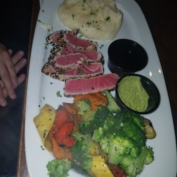 Manchester's Grill - Tuna with veggies and a side - Pizza Near Me - Raleigh, North Carolina
