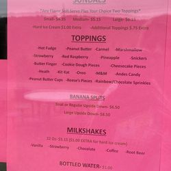 Mountainside Cones - Lots of topping choices