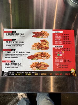 Menu photo 1 Dave's Hot Chicken Normal, IL
