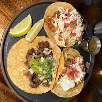 MexicanBar - Carne asada, shrimp and beer battered fish taco on HH - Mexican Near Me - Poway, California MexicanBar - Carne asada, shrimp and beer battered fish taco on HH - Mexican Near Me - Poway, California