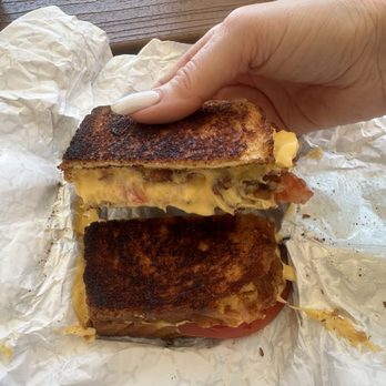 Casey's Place - Grilled cheese with bacon and tomato! The perfect comfort sandwich - Burgers Near Me - Vero Beach, Florida Casey's Place - Grilled cheese with bacon and tomato! The perfect comfort sandwich - Burgers Near Me - Vero Beach, Florida