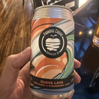 Three's Bar & Grill - Guava Lava from Paradise Ciders - Asian Fusion Near Me - Kihei, Hawaii