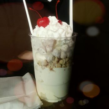 Goodberrys Frozen Custard - Peanut butter custard with cookie dough and macadamia nut toppings! - Ice Cream & Frozen Yogurt Near Me - Raleigh, North Carolina