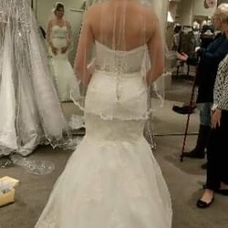 David's Bridal - Great dresses and great customer service! I absolutely enjoyed the experience and they helped me find my dress!