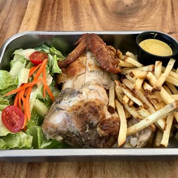 Limon - Half chicken with salad and fries - Tapas/Small Plates Near Me - Burlingame, California