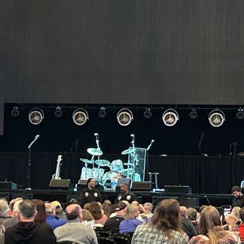 Gainbridge Fieldhouse - The stage for the Eagles/Steve Miller Band concert at Gainbridge Fieldhouse in Indianapolis, Indiana. - Stadiums & Arenas Near Me - Indianapolis, Indiana